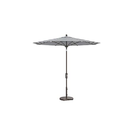 Treasure Garden 9 ft Patio Umbella, aluminum, fiberglass ribs, outdoor, Novella Nero Stripe UM840-00 7961 Novella Nero Stripe