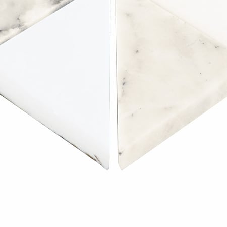 Daltile Gamma Natural Stone Triangle Wall and Floor Mosaic Tile, 10PK DA73TRIANGLMSHN