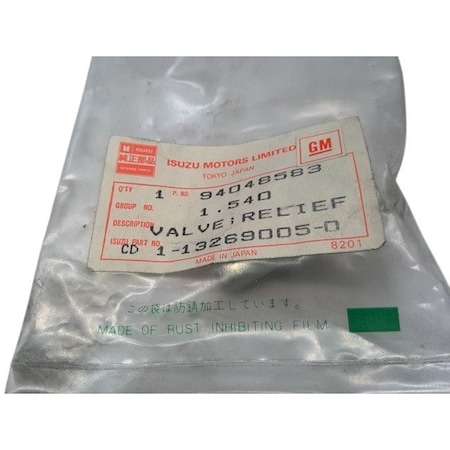 John Deere PRESSURE RELIEF VALVE, OEM 1132690050