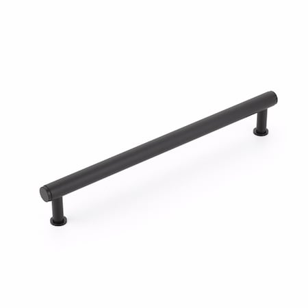 Schaub 12in Center to Center Pub House Knurled Appliance Pull Matte Black Finish 5012A-MB