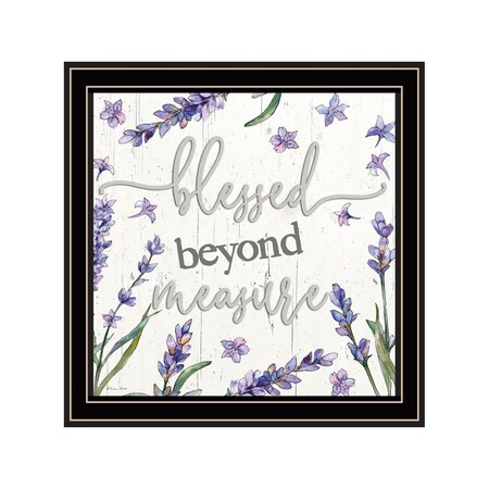 Homeroots Blessed Beyond Measure Black Framed Print Wall Art 529651