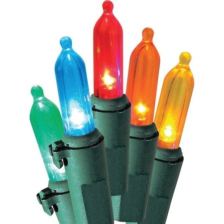 Sylvania V40832-49 Light Set, Christmas, 120 V, 2.4 W, 50-Lamp, LED Lamp, Blue/Green/Orange/Red/Yellow Lamp V40832-33