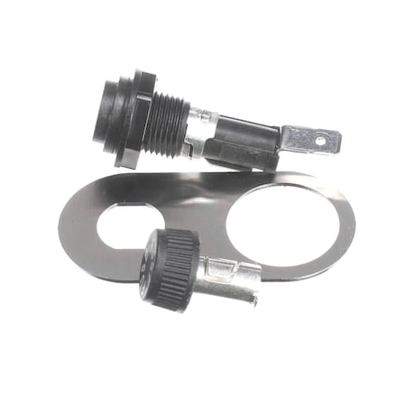 Unox Fuse Holder with Cap and Panel Mount, 6.3MM x 32MM, 20A KVE1661A
