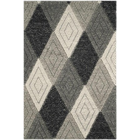 Safavieh 4 x 6 ft. Natura Hand Woven Small Rectangle Area RugAnthracite NAT623D-4