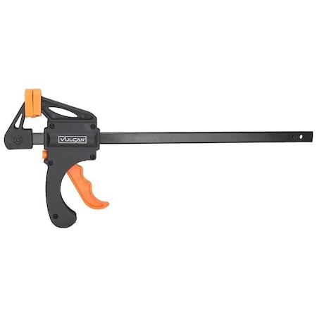 Vulcan Bar Clamp, 12 in Max Opening Size, 2-1/2 in D Throat, Nylon Body JL-QBC-212