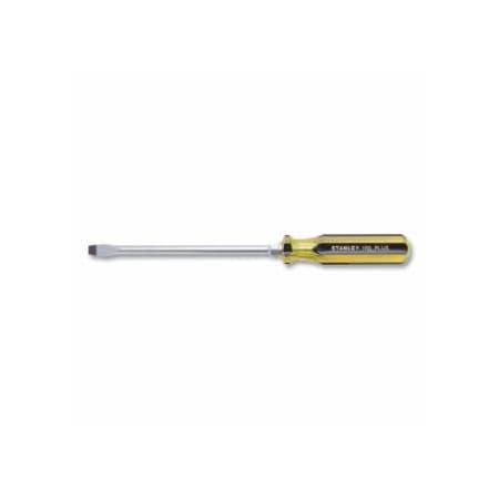 Stanley 100 Plus Square Blade Standard Tip Screwdriver, 3/8 in tip, 13-1/4 in L 680-66-168-A