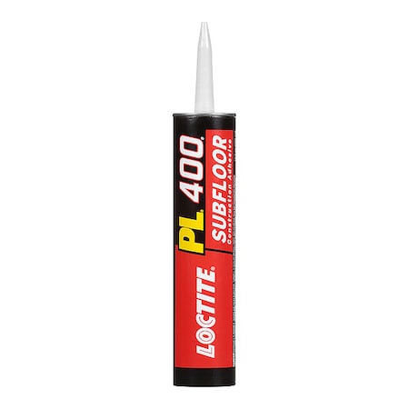 Loctite Construction Adhesive, PL 400 Series, 10 fl oz, Cartridge 1652275