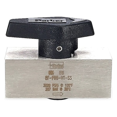 Parker Rotary Plug valve, FNPT, 1/4 in Pipe 4F-PR4-VT-SS