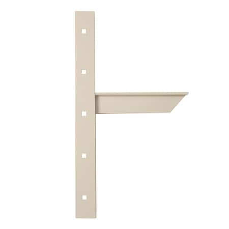 Hd Extended Concealed Shelf Support Bracket 24 in White AMEC24 W