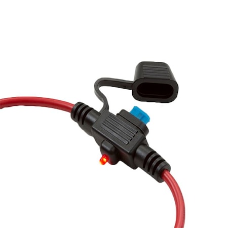 Optifuse IPX6 In-Line for MICRO2 Style Blade - LED, 12AWG 30A LPT-04B-I-12R