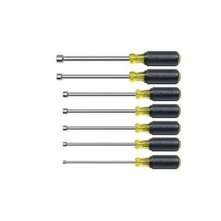Klein Tools Nut Driver Set, Magnetic Nut Drivers, 6-Inch Shafts, 7-Piece 647M