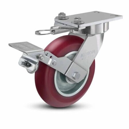 Albion Caster, Maintenance-Free, 8x2, 38AX08228SLFBK 38AX08228SLFBK