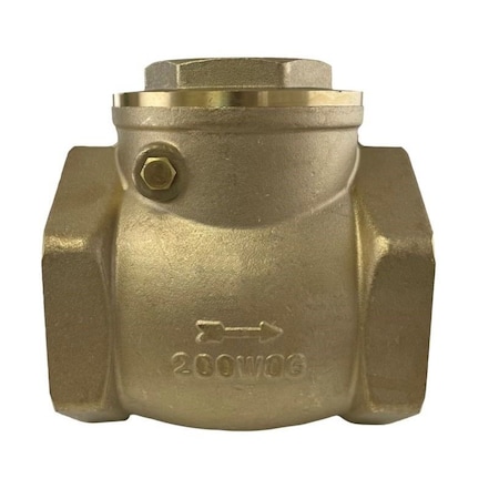 Discover 4 in. Threaded Brass Swing Check Valve FxF 102307