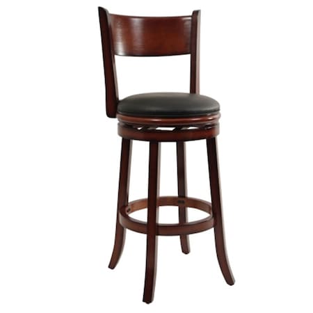 Highkey 29 in. Palmetto Swivel Stool - Brandy LR202591