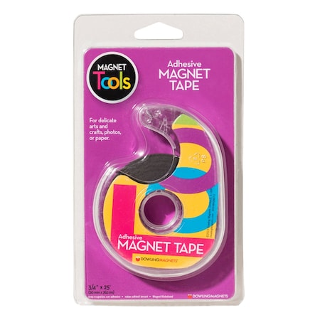 Dowling Magnets Magnet Tape in Dispenser, 3/4" x 25' 735001