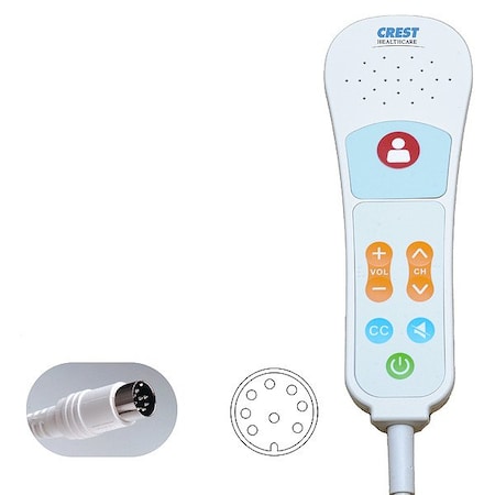 Crest Healthcare Pillow Speaker, 8 ft Cable L EN3801EEABAC60AE1