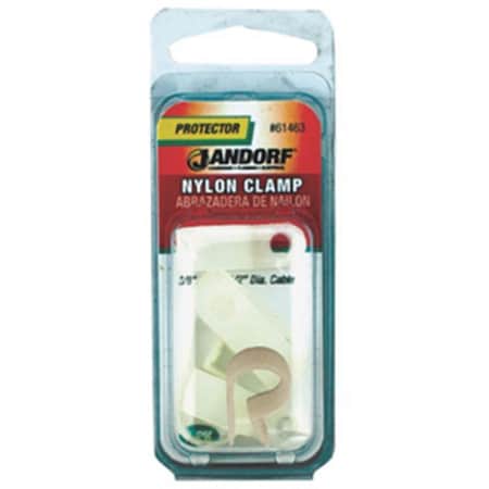 Jandorf Specialty Hardw 61463 Nylon Clamp Natural, 0.38 x 0.5 3395217