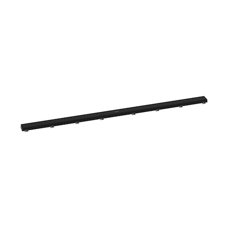 Hansgrohe RainDrain Match Trim Zero/ Tile 59 1/8" with Height Adjustable Frame in Matte Black 56127671