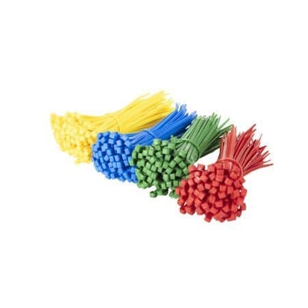 Gtse Multi Pack of Colored Zip Ties - 8in, 50lb, 200PK CT8-50-MIX-200