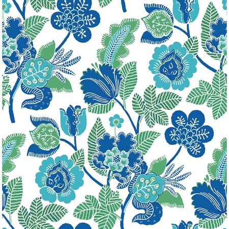A-Street Prints Jana Green Jacobean Wallpaper 4081-26339
