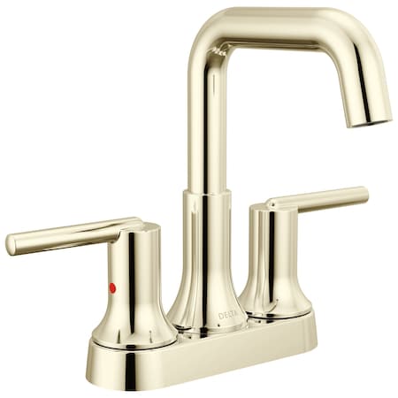 Delta Trinsic Centerset Bathroom Faucet In Polished Nickel 2554-PNMPU-DST