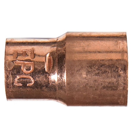 Nibco 1/2 in. Sweat X 3/8 in. D Sweat Copper Coupling with Stop, 25PK CP-W00730D