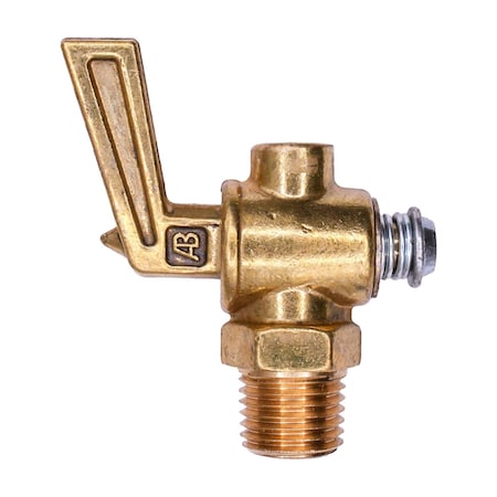 Auveco Brass Ground Plug Drain Cock 1/4in Pipe, 5PK 406