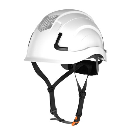 Defender Safety H2-EH Safety Helmet w/ HiViz Kit - Type 2 Class E, ANSI Z89 and EN12492 rated, White H2-EH-01-HV