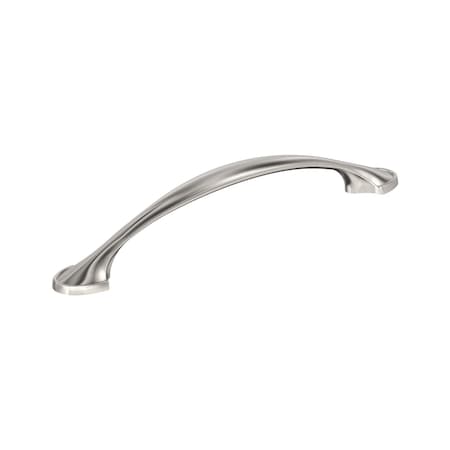 Amerock Fairfield 5-1/16 inch (128mm) Center-to-Center Satin Nickel Cabinet Pull, 10PK 10VMP37221G10