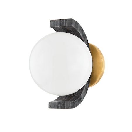 Corbett Lighting Zurich 1 Light Wall Sconce 6.5 In. Vintage Brass 443-09-VB