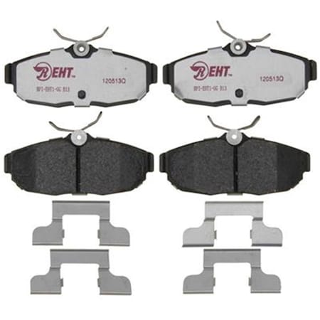 Rm Brakes EHT1082H Ceramic Brake Pad Set With Hardware - 2005-2011 Ford Mustang R53-EHT1082H