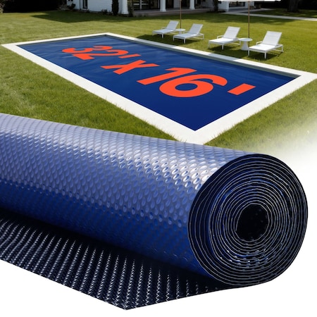Vevor Solar Pool Cover 32x16 ft Inground Above Ground Pools Solar Blanket 12 mil 300-32*16