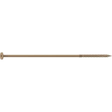 Camo Structural Screw, 1/4 in Thread, 10 in L, Flat Head, Star Drive, Sharp Point, PROTECH Ultra 4 Coated, 250 0360279