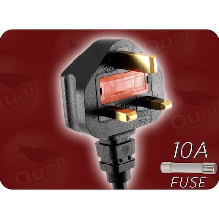 Quail Electronics 2.5M H05 1.0mm2 B UK10 TO C13 9650.098