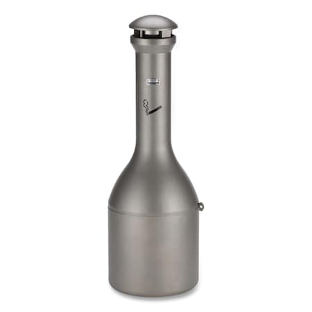 Rubbermaid Commercial Infinity Traditional Smoking Receptacle, 4.1 gal, 39"H, Antique Pewter FG9W3300ATPWTR