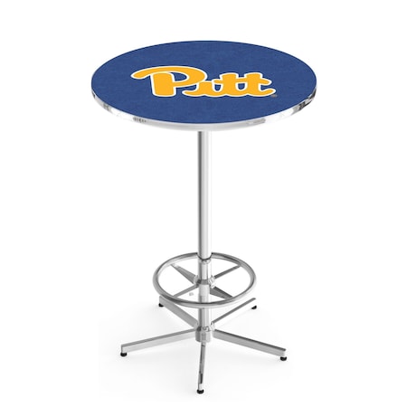 Holland Bar Stool Co 42" Chrome Pitt Pub Table, 36" dia. Top L216C4236Pittsb