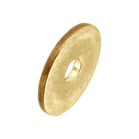 Zoro Select Flat Washer, For Screw Size #0 , Brass Plain Finish, 5 PK WASB#0WBR