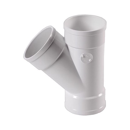 Plastic Trends NDS Schedule 35 3 in. Hub each X 3 in. D Hub PVC Wye 1 pk 3P08