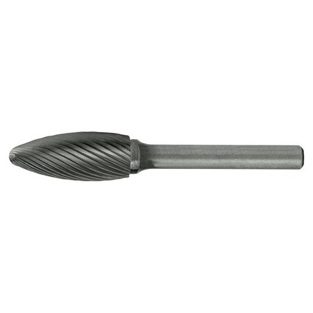 Cle-Line 5/16x1/4 Hardened Steel Shank Standard Cut Carbide SH-2 Cle-Line 1854 Flame Shaped Bur C10071