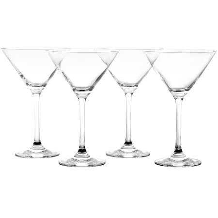 Martha Stewart 4 Piece 10oz Martini Glass Set 134084.04