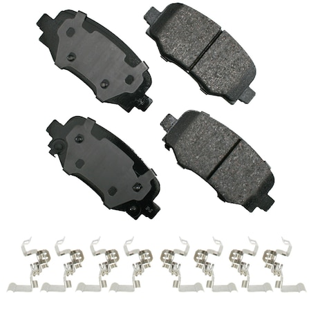 Akebono Ultra Premium Ceramic Disc Brake Pads, Act1809 ACT1809