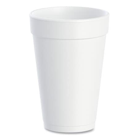 Dart Drink Foam Cups, 16 oz, White, PK500 16J165