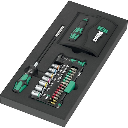Wera 9750 Foam insert Kraftform Kompakt and Tool-Check PLUS set 1, 57 pieces 5150150001