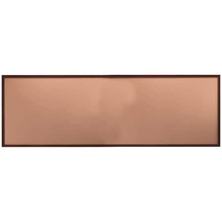 Aarco Architectural High Performance Walnut Wood Grained Look Al Trim Bulletin Board, 48H''x144''W DBWW48144