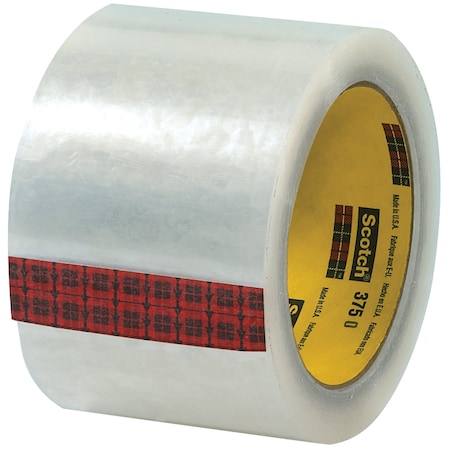 Scotch 3in X 55 yds. Clear High Tack Box Sealing Tape 375, 24PK T918375