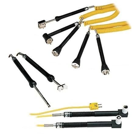 Omega Thermocouple Handle Probe, Unique Round Face Surface, K Type, 0 degC to 250 degC, 60 " Cable, TPE, 88105K