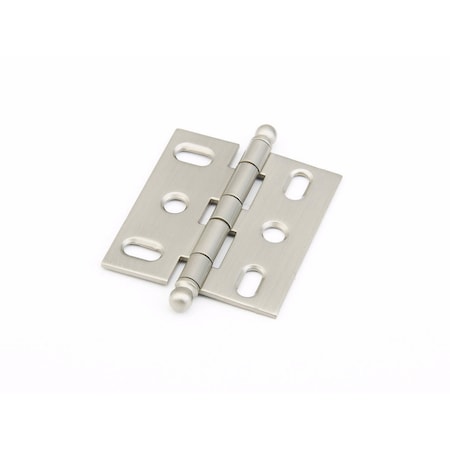 Schaub Ball Tip Mortise Cabinet Hinge Satin Nickel Finish 1111B-15