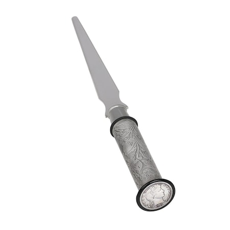 American Coin Treasures Barber Dime Letter Opener, Silver 16990