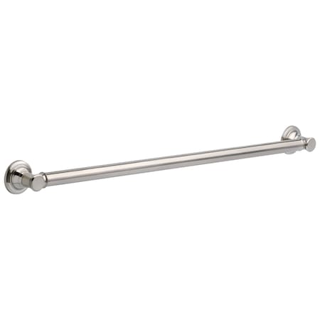 Delta Grab bar, 6.75 L, Zinc, Stainless 41636-SS