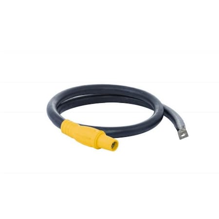 Power Assemblies Type W Pigtail 400A 4/0 AWG Series 16 Female Camlock to Lug 6 ft, Yellow 40TW16006FLY